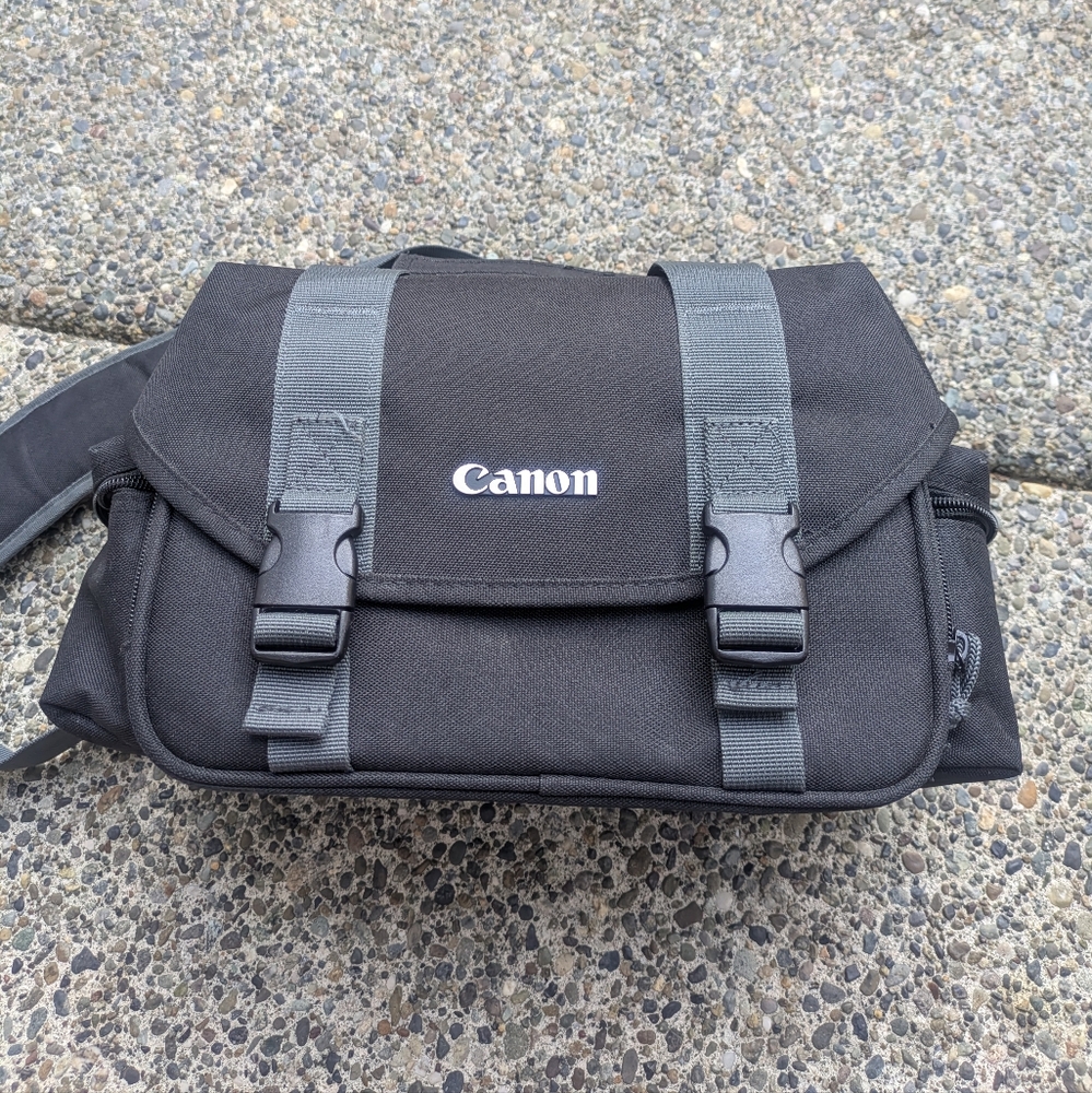 Canon Black Gray Camera Bag